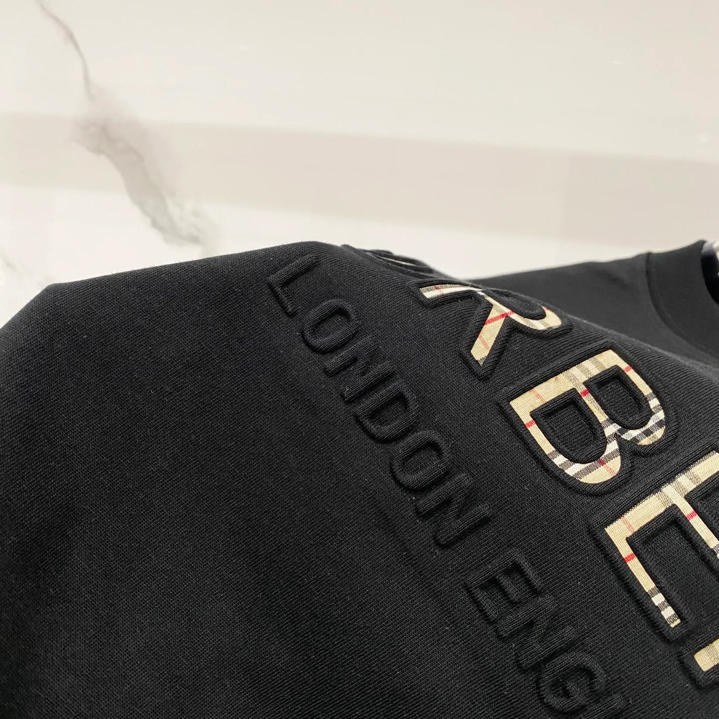 BURBERRY/ - 260 T LOGO Quality 100 ％ Versatile Size:XS-L :Black.White.Gray